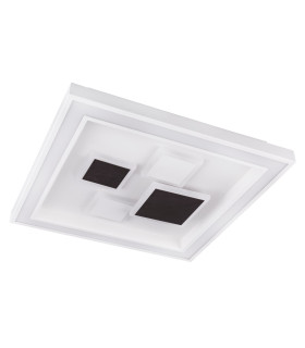 Nolo Integrated LED Semi Flush Ceiling Light White LED Dimmable 3000-6000K Remote Control-2