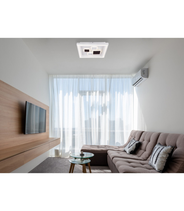 Nolo Integrated LED Semi Flush Ceiling Light White LED Dimmable 3000-6000K Remote Control-9