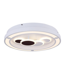 Kolli Integrated LED Semi Flush Ceiling Light White LED Dimmable 3000-6000K Remote Control-1