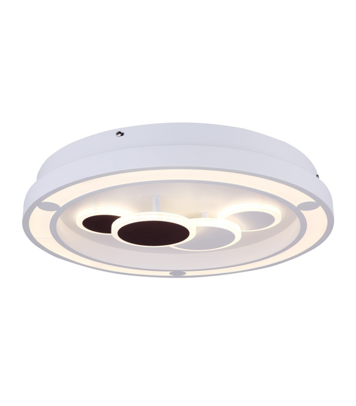 Kolli Integrated LED Semi Flush Ceiling Light White LED Dimmable 3000-6000K Remote Control-1