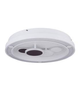 Kolli Integrated LED Semi Flush Ceiling Light White LED Dimmable 3000-6000K Remote Control-2