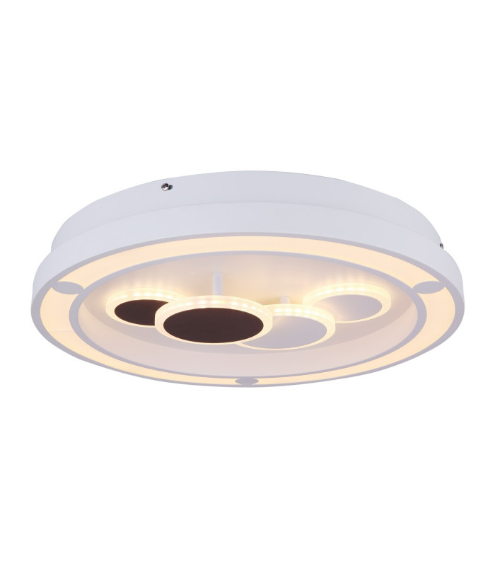 Kolli Integrated LED Semi Flush Ceiling Light White LED Dimmable 3000-6000K Remote Control-4