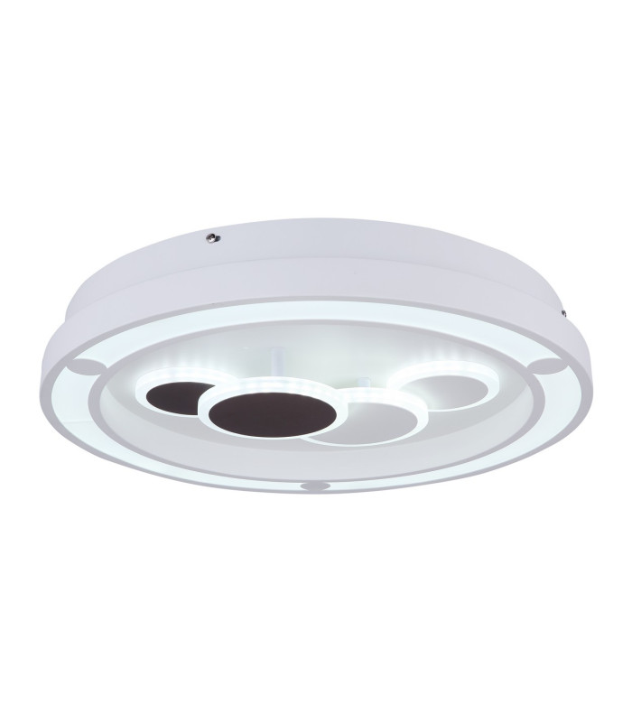 Kolli Integrated LED Semi Flush Ceiling Light White LED Dimmable 3000-6000K Remote Control-5