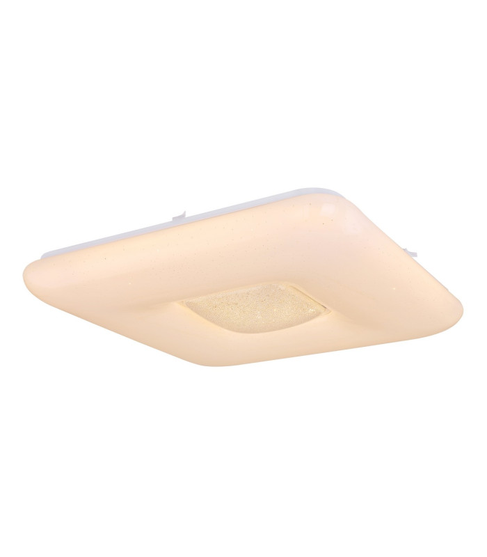 Trystan Flush Ceiling Light White 1x RGBW LED Dimmable 3000-6400K Remote Control Tuya Smart-1
