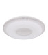 Klemens Patterned Glass Flush Ceiling Light White 1x RGB LED Dimmable 3000-6000K Remote Control-2