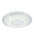 Klemens Patterned Glass Flush Ceiling Light White 1x RGB LED Dimmable 3000-6000K Remote Control-6