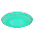 Klemens Patterned Glass Flush Ceiling Light White 1x RGB LED Dimmable 3000-6000K Remote Control-8