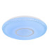 Klemens Patterned Glass Flush Ceiling Light White 1x RGB LED Dimmable 3000-6000K Remote Control-9