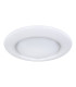 Rava Patterned Glass Flush Ceiling Light White LED Dimmable 3000-6500K Remote Control-2