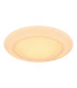 Rava Patterned Glass Flush Ceiling Light White LED Dimmable 3000-6500K Remote Control-5