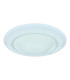 Rava Patterned Glass Flush Ceiling Light White LED Dimmable 3000-6500K Remote Control-6