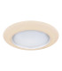 Rava Patterned Glass Flush Ceiling Light White LED Dimmable 3000-6500K Remote Control-11