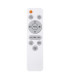 Rava Patterned Glass Flush Ceiling Light White LED Dimmable 3000-6500K Remote Control-15