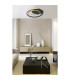 Rodan Integrated LED Semi Flush Ceiling Light Black 2x LED Dimmable 3000-6000K Remote Control-9