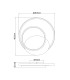 Rodan Integrated LED Semi Flush Ceiling Light Black 2x LED Dimmable 3000-6000K Remote Control-10