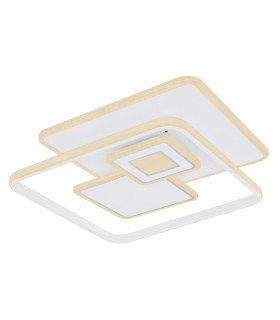 Roderick 50x50cm Integrated LED Semi Flush Ceiling Light White Matt LED Dimmable 2700-6000K Remote Control-1