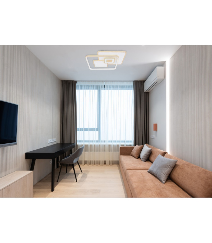 Roderick 50x50cm Integrated LED Semi Flush Ceiling Light White LED Dimmable 3000-6000K Remote Control-9