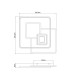 Roderick 50x50cm Integrated LED Semi Flush Ceiling Light White LED Dimmable 3000-6000K Remote Control-10