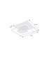 Roderick 50x50cm Integrated LED Semi Flush Ceiling Light White LED Dimmable 3000-6000K Remote Control-11