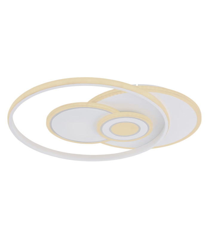 Roderick 55x46cm Integrated LED Semi Flush Ceiling Light White Matt 4x LED Dimmable 2700-6000K Remote Control-3