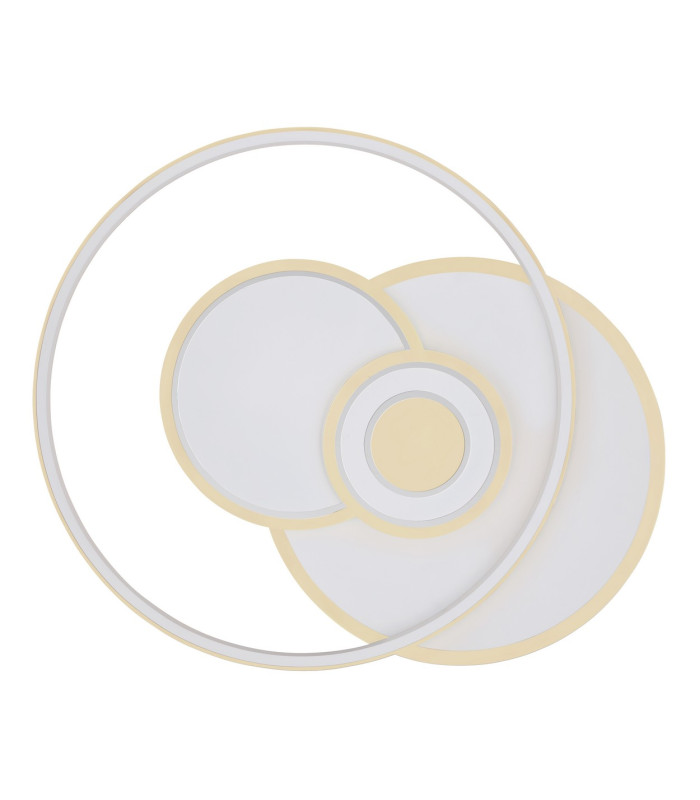 Roderick 55x46cm Integrated LED Semi Flush Ceiling Light White Matt 4x LED Dimmable 2700-6000K Remote Control-4