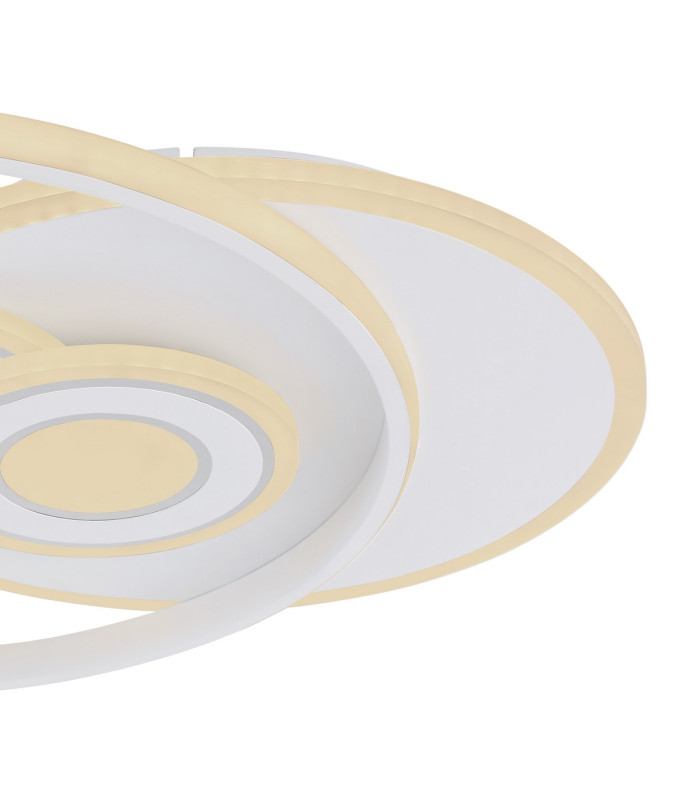 Roderick 55x46cm Integrated LED Semi Flush Ceiling Light White Matt 4x LED Dimmable 2700-6000K Remote Control-5
