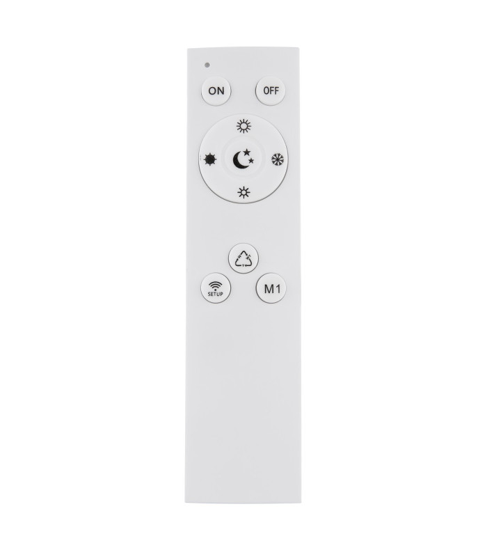 Roderick 55x46cm Integrated LED Semi Flush Ceiling Light White Matt 4x LED Dimmable 2700-6000K Remote Control-8