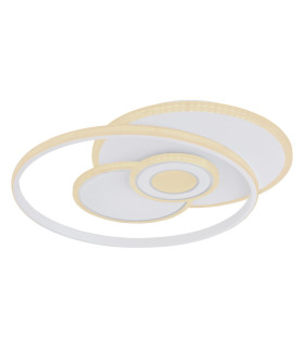 Roderick 55x46cm Integrated LED Semi Flush Ceiling Light White 4x LED Dimmable 3000-6000K Remote Control-1