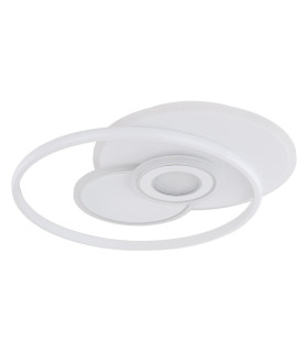 Roderick 55x46cm Integrated LED Semi Flush Ceiling Light White 4x LED Dimmable 3000-6000K Remote Control-2