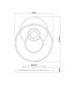 Roderick 55x46cm Integrated LED Semi Flush Ceiling Light White 4x LED Dimmable 3000-6000K Remote Control-10