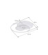 Roderick 55x46cm Integrated LED Semi Flush Ceiling Light White 4x LED Dimmable 3000-6000K Remote Control-11