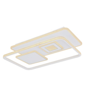 Roderick 44x65cm Integrated LED Semi Flush Ceiling Light White LED Dimmable 3000-6000K Remote Control-1