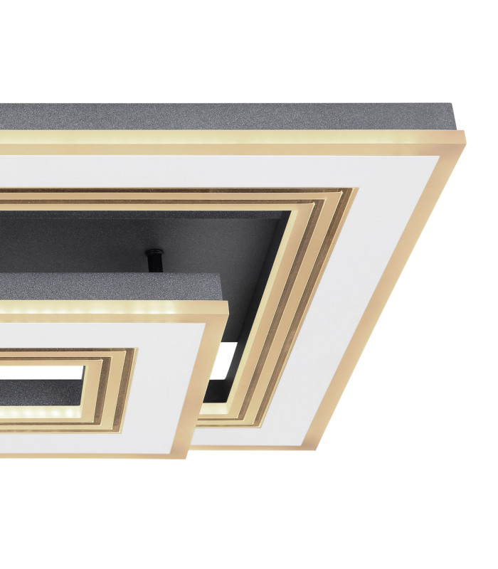 Jack Integrated LED Semi Flush Ceiling Light White LED Dimmable 2700-6000K Remote Control-5