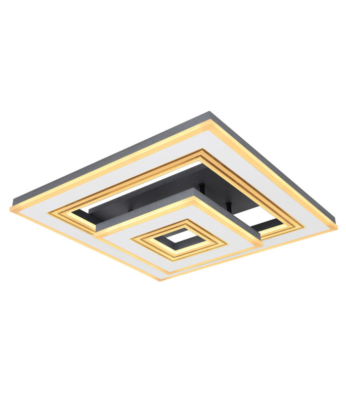 Jack Integrated LED Semi Flush Ceiling Light White LED Dimmable 2700-6000K Remote Control-6