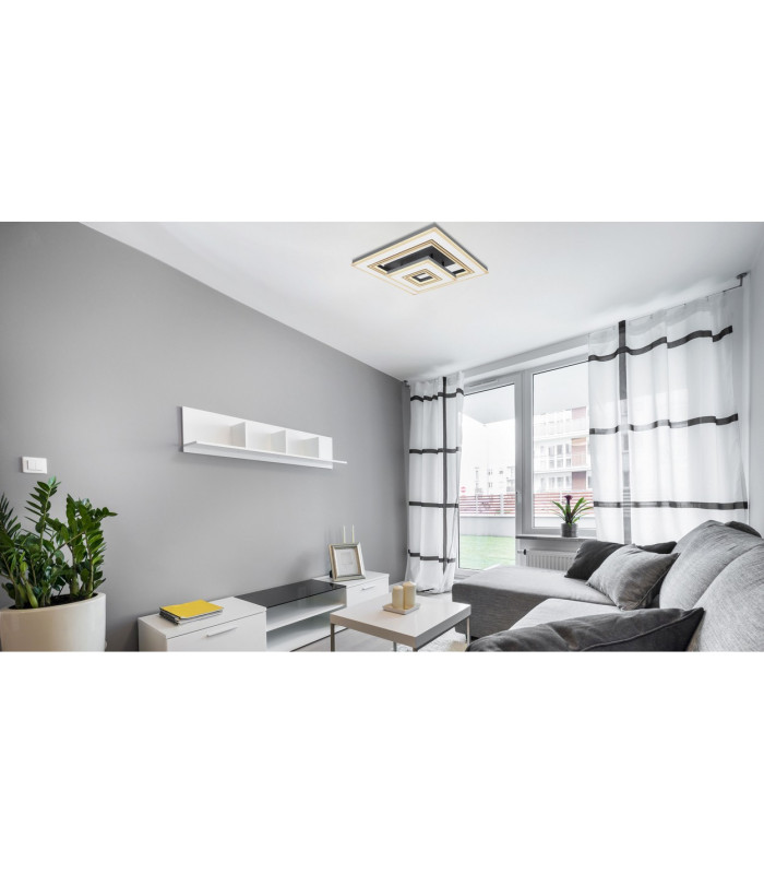 Jack Integrated LED Semi Flush Ceiling Light White LED Dimmable 2700-6000K Remote Control-9