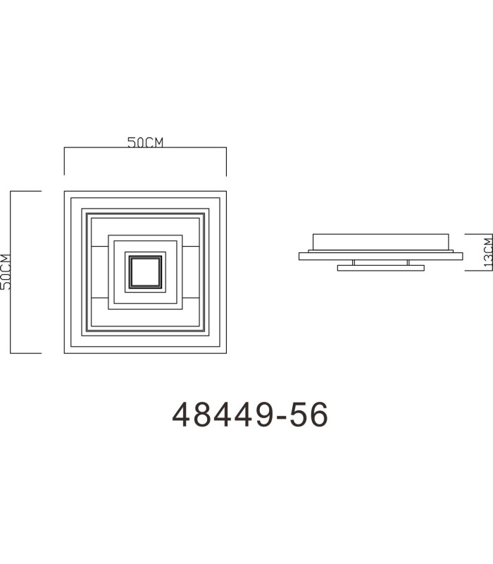 Jack Integrated LED Semi Flush Ceiling Light White LED Dimmable 2700-6000K Remote Control-11