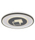 Sundi Integrated LED Semi Flush Ceiling Light White LED Dimmable 2700-6000K Remote Control-1