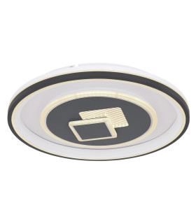 Sundi Integrated LED Semi Flush Ceiling Light White LED Dimmable 2700-6000K Remote Control-1
