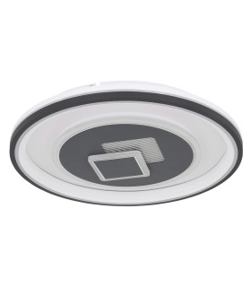 Sundi Integrated LED Semi Flush Ceiling Light White LED Dimmable 2700-6000K Remote Control-2