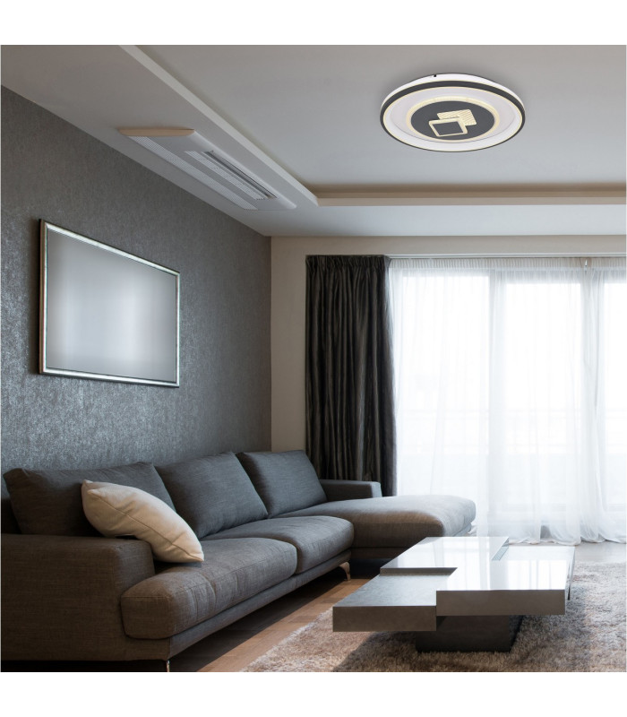 Sundi Integrated LED Semi Flush Ceiling Light White LED Dimmable 2700-6000K Remote Control-8