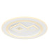 Valeria Round Integrated LED Semi Flush Ceiling Light White 2x LED Dimmable 2700-6500K Remote Control-1