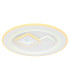 Valeria Round Integrated LED Semi Flush Ceiling Light White 2x LED Dimmable 2700-6500K Remote Control-6