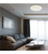Valeria Round Integrated LED Semi Flush Ceiling Light White 2x LED Dimmable 2700-6500K Remote Control-11