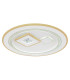 Valeria Round Integrated LED Semi Flush Ceiling Light White 2x LED Dimmable 2700-6500K Remote Control-12