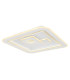 Valeria Square Integrated LED Semi Flush Ceiling Light White 2x LED Dimmable 2700-6500K Remote Control-1