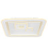 Valeria Square Integrated LED Semi Flush Ceiling Light White 2x LED Dimmable 2700-6500K Remote Control-3