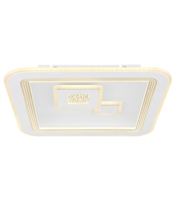 Valeria Square Integrated LED Semi Flush Ceiling Light White 2x LED Dimmable 2700-6500K Remote Control-3