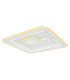 Valeria Square Integrated LED Semi Flush Ceiling Light White 2x LED Dimmable 2700-6500K Remote Control-7