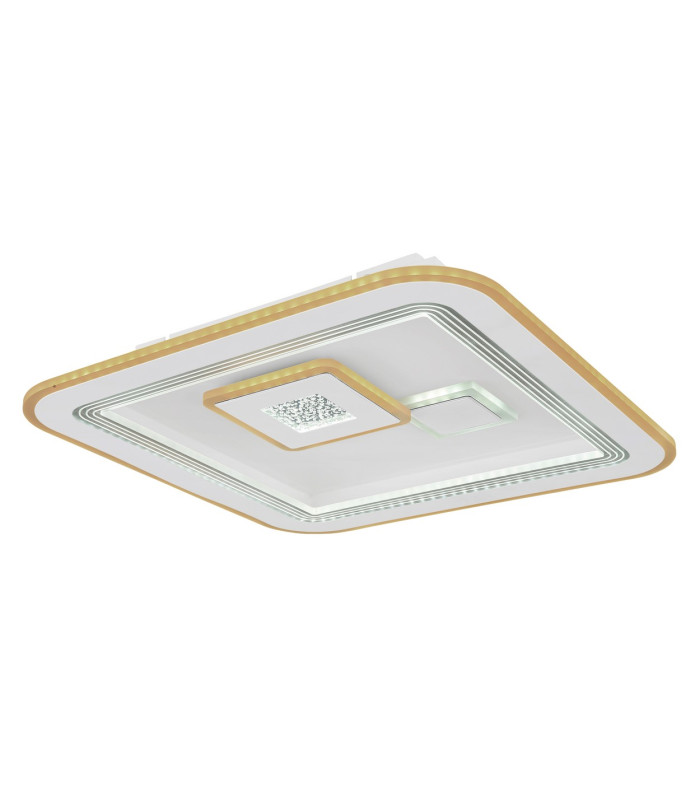 Valeria Square Integrated LED Semi Flush Ceiling Light White 2x LED Dimmable 2700-6500K Remote Control-13