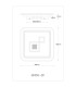 Valeria Square Integrated LED Semi Flush Ceiling Light White 2x LED Dimmable 2700-6500K Remote Control-14